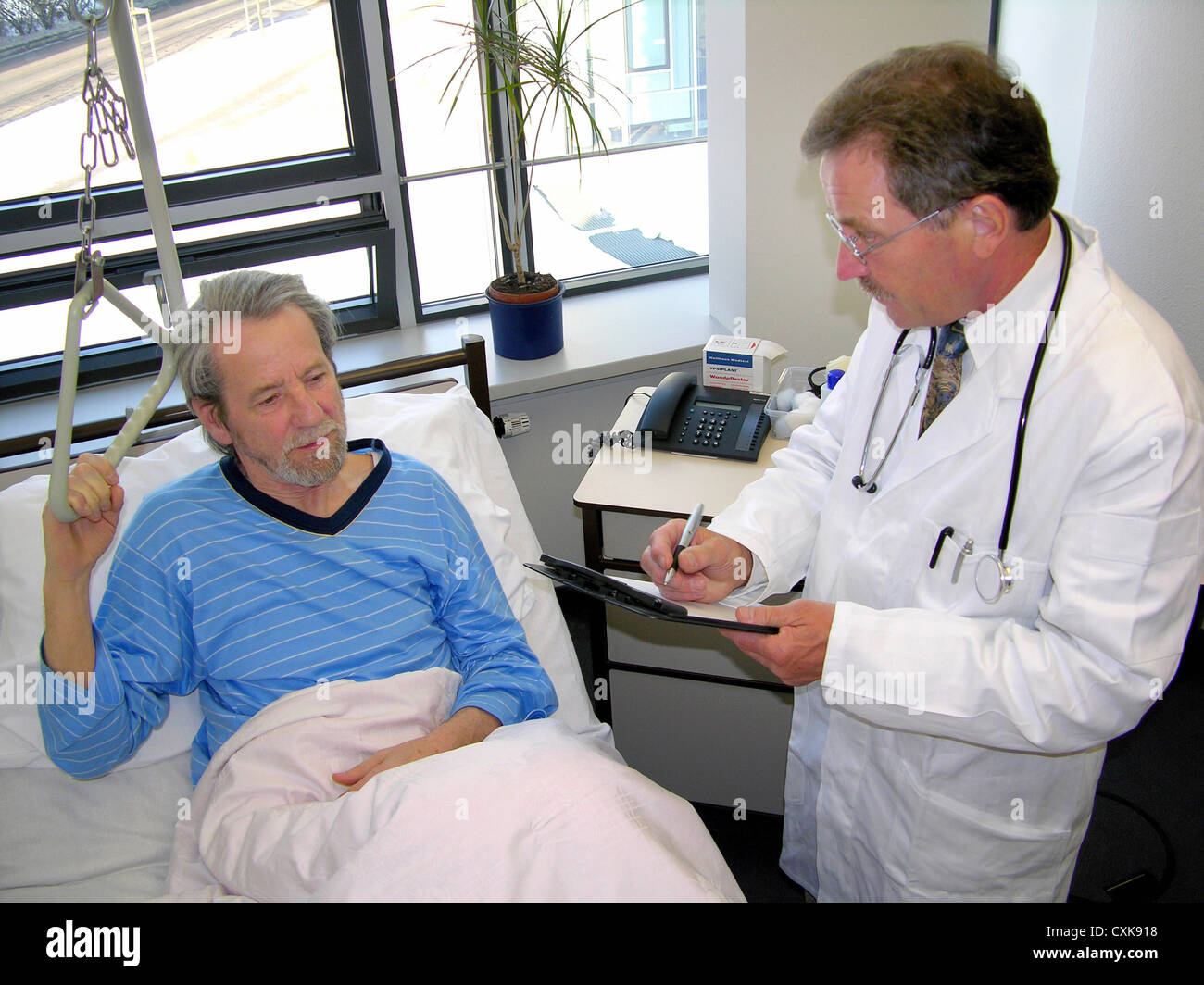Doctor&#39;s visit in the hospital Stock Photo