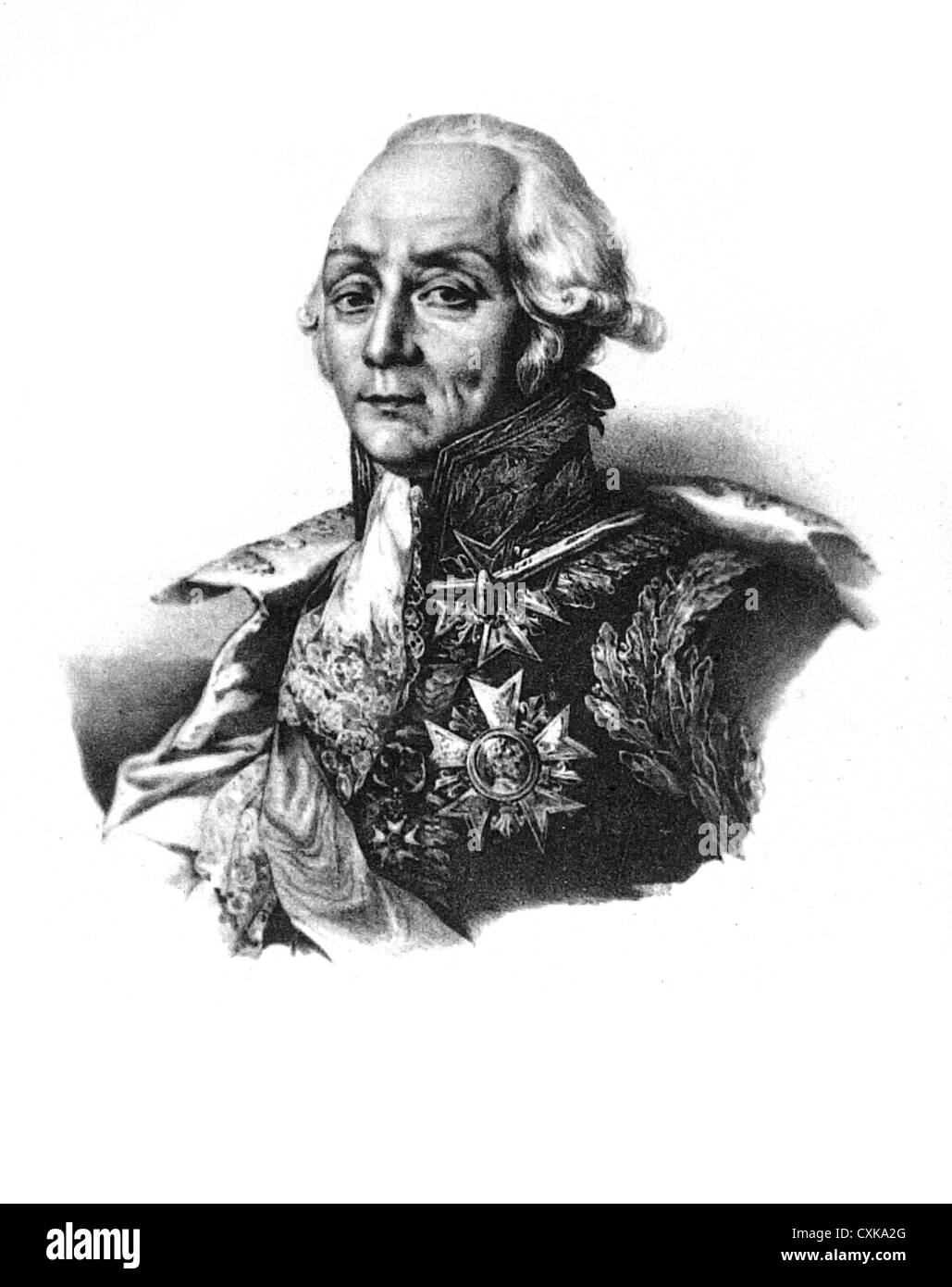 François-Christophe Kellermann Duke of Valmy 1735 - 1820 Stock Photo