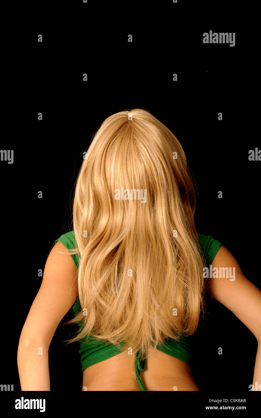 Long blond black hair hi-res stock photography and images - Alamy