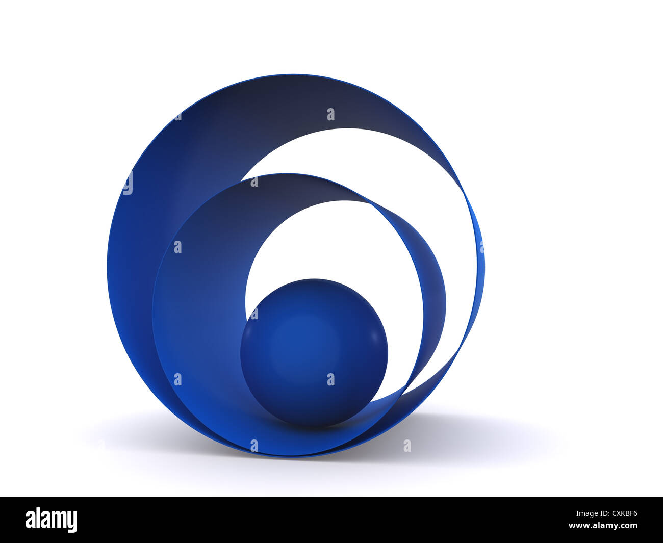 blue ball abstract background. 3d Stock Photo - Alamy
