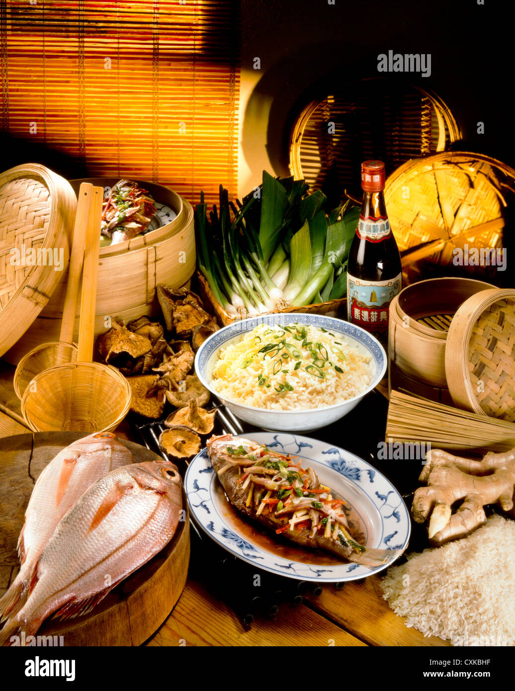 CHINESE FOODS Stock Photo