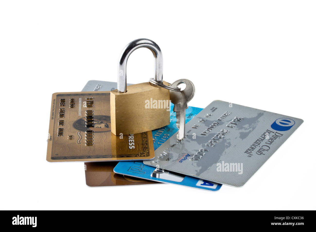 Credit card security Stock Photo