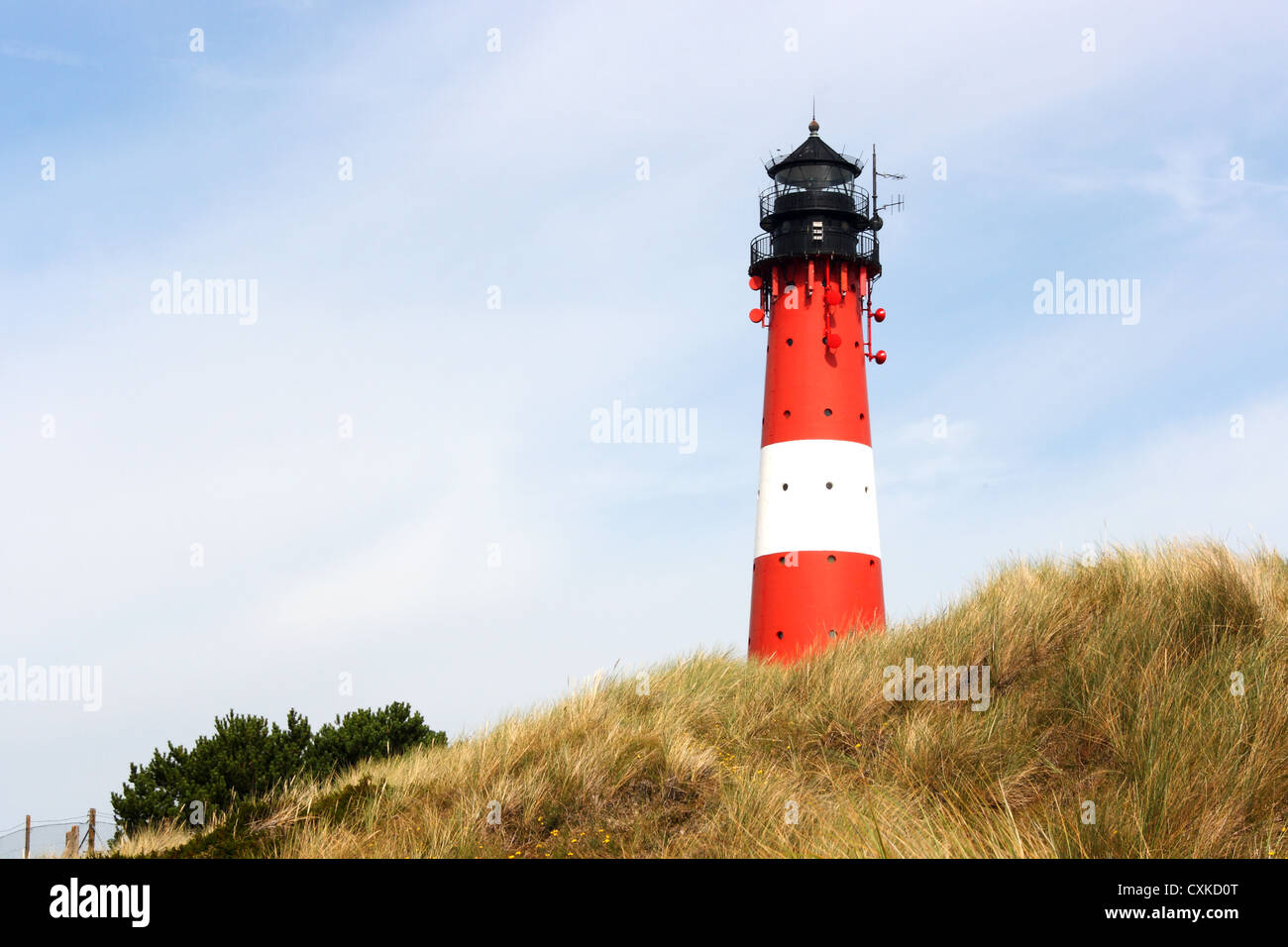 Lighthouse in Hörnum on Sylt, Germany Stock Photo