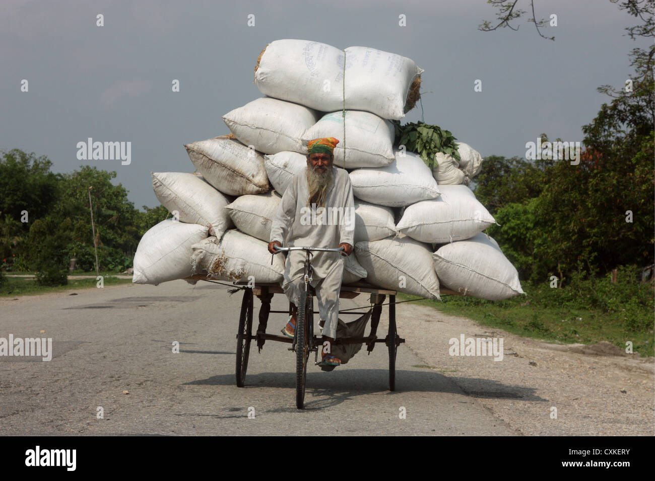 Overloaded rickshaw hi-res stock photography and images - Alamy