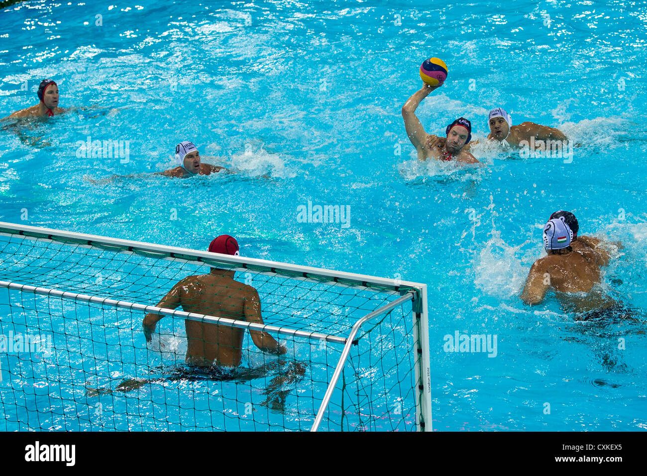 Hungary vs. USA Men's Water Polo game at the Olympic Summer Games