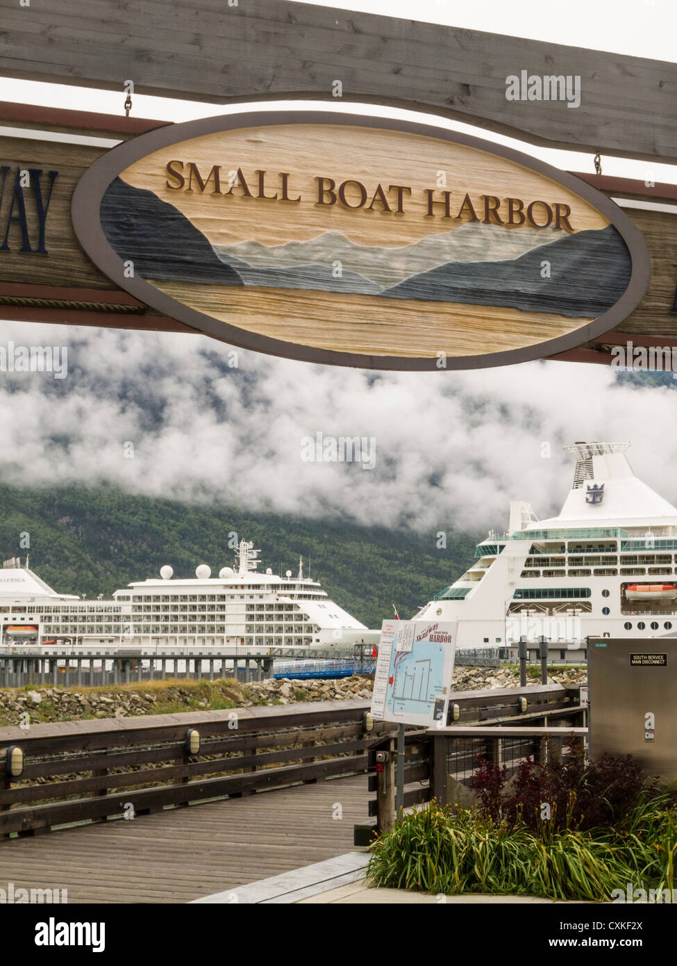 Small Boat Harbor, Skagway, Alaska, USA Stock Photo Alamy