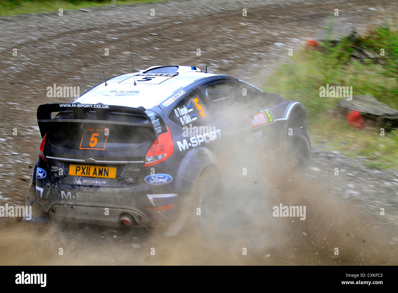 WRC 2012, Wales, O Tanak Stock Photo