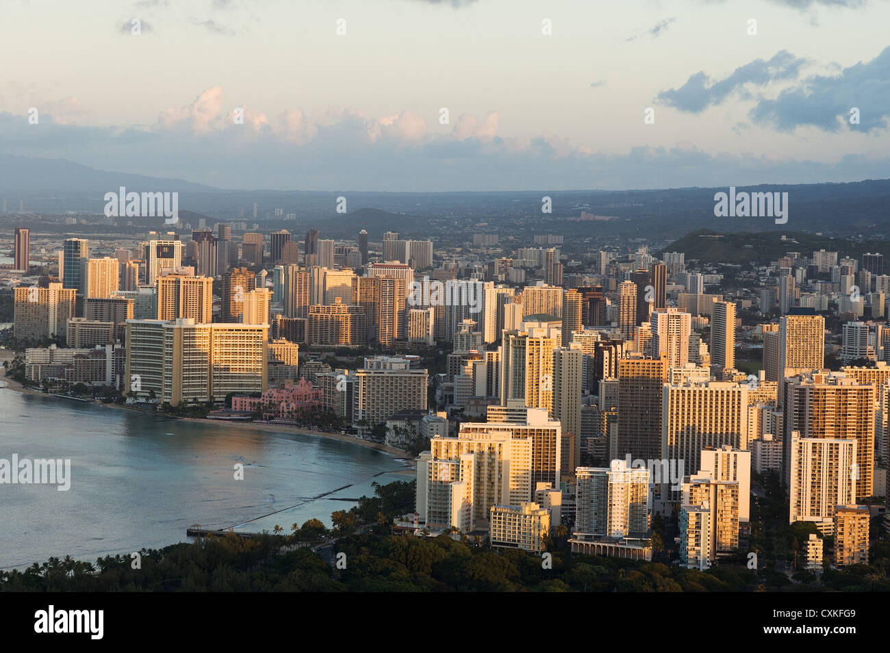 Hawaii view from diamond head hi-res stock photography and images - Alamy