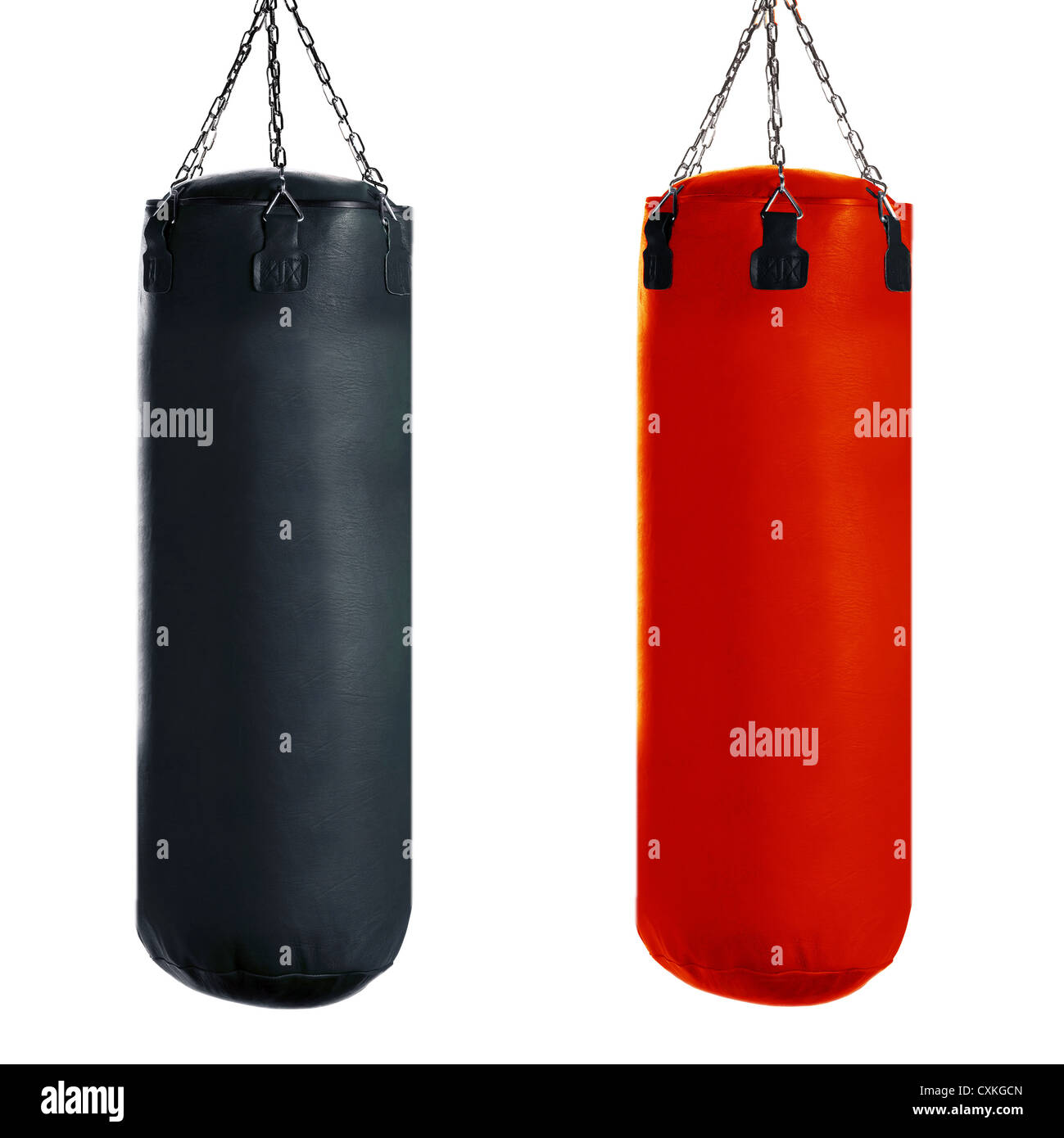 Punching bag for boxing or kick boxing sport, isolated on white background Stock Photo Alamy