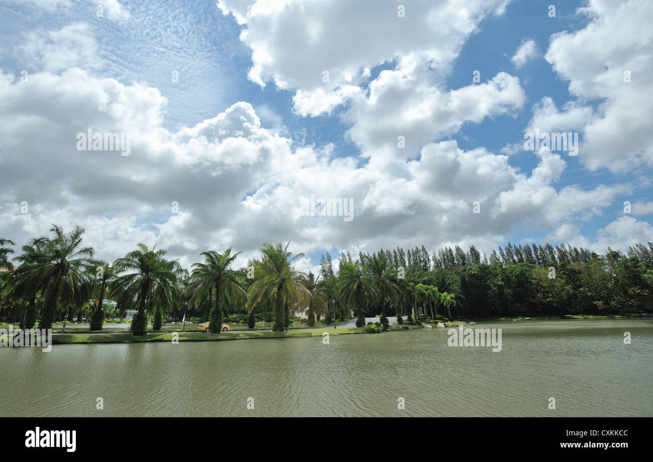 Water and trees with beautiful sky hi-res stock photography and images ...