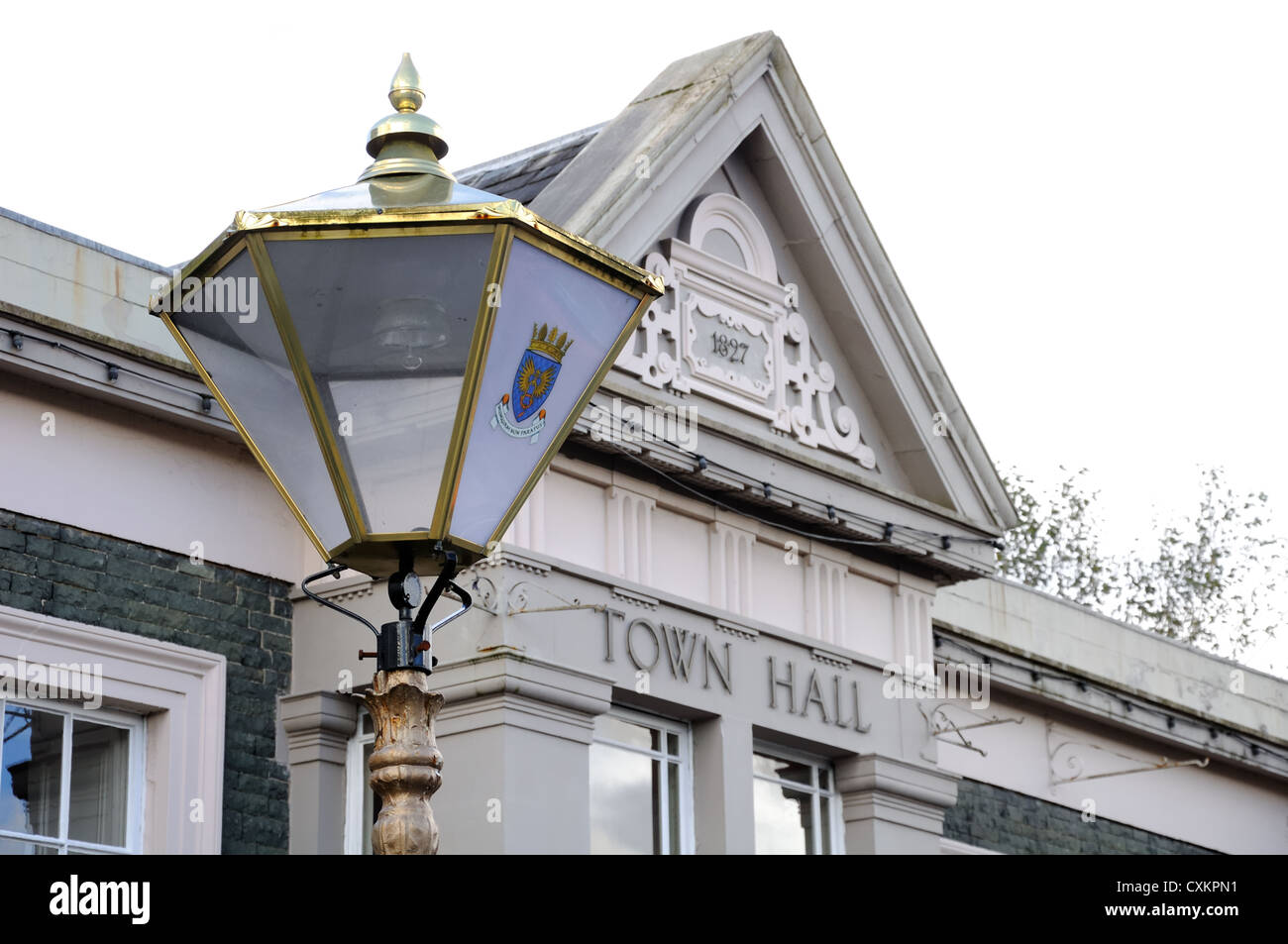 Moffat town hall and decorative lamp standard Stock Photo Alamy