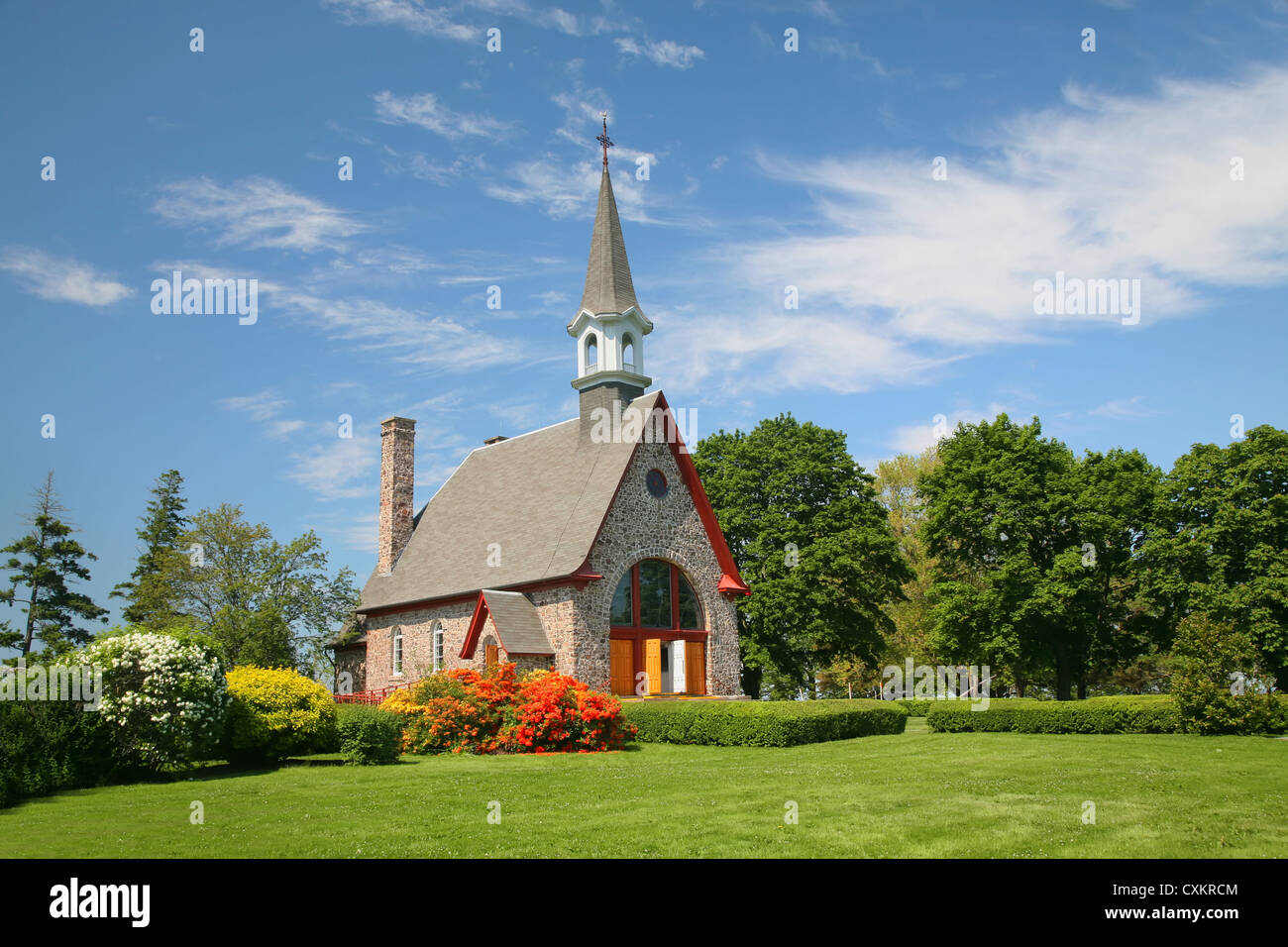 The Memorial Church of Grand Pre located in the Annapolis Valley of