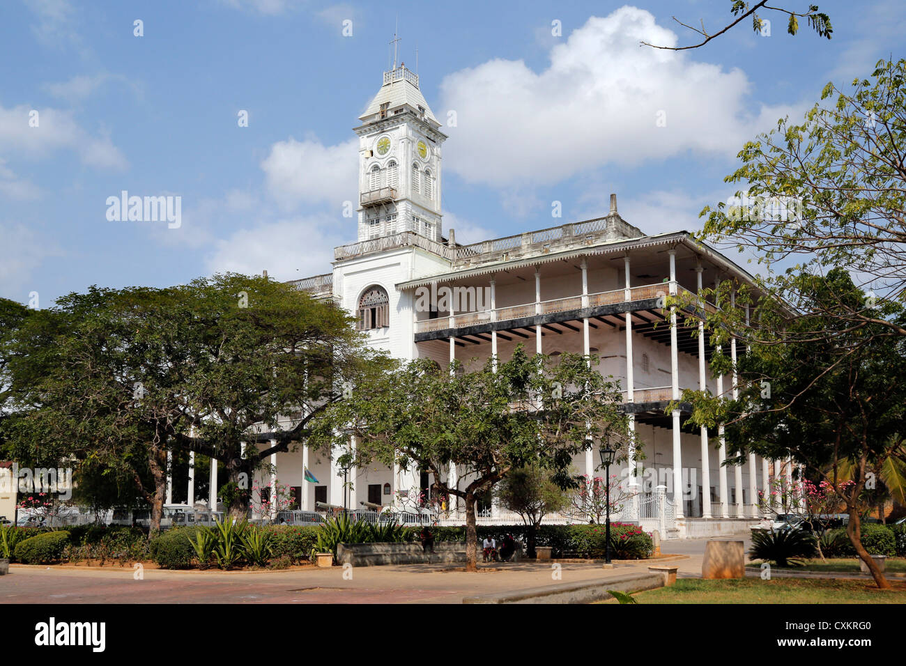 'House of Wonders' built in 1880s in Stone Town Zanzibar Tanzania Stock Photo