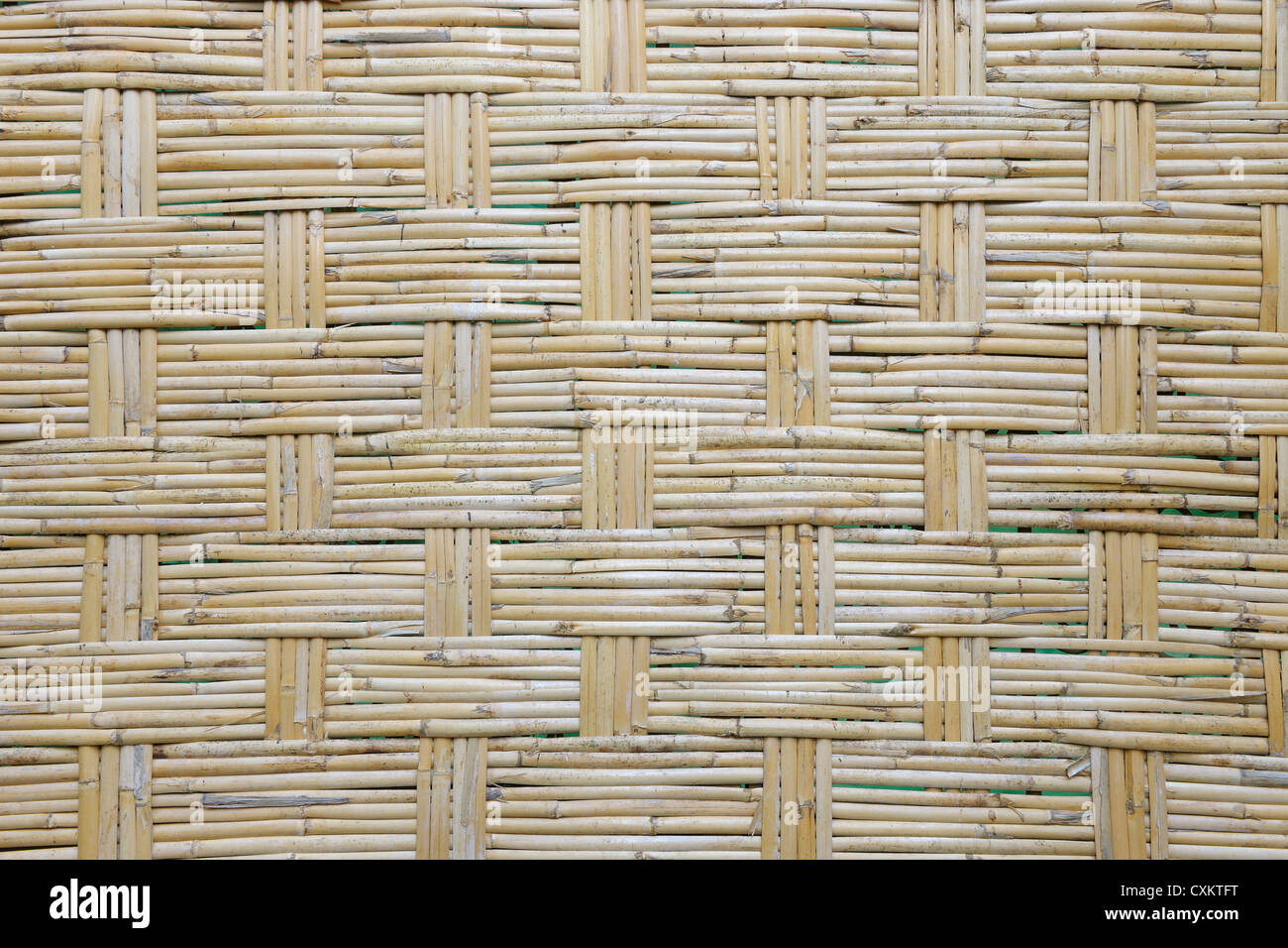Woven Bamboo, Marrakech, Morocco Stock Photo