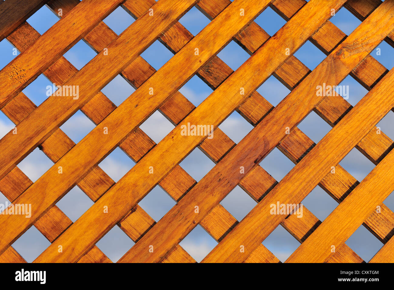 Detail of Wooden Fence, Marrakech, Morocco Stock Photo