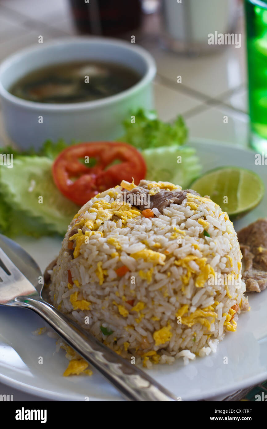 Pork fried rice Stock Photo - Alamy