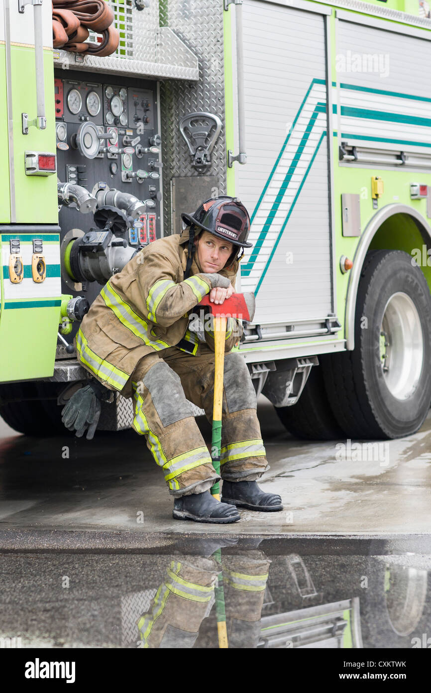 Firefighter, Florida, USA Stock Photo Alamy