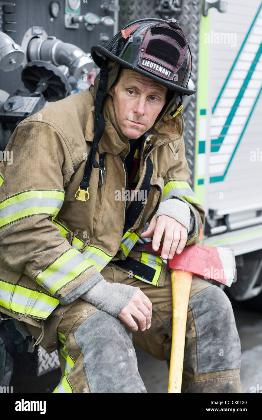 Firefighter, Florida, USA Stock Photo Alamy