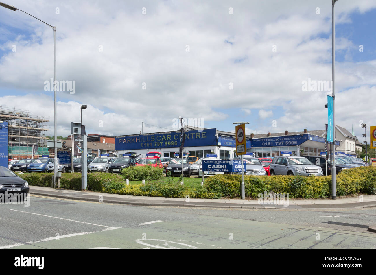 Parkhills Car Centre used car sales situated on the corner of