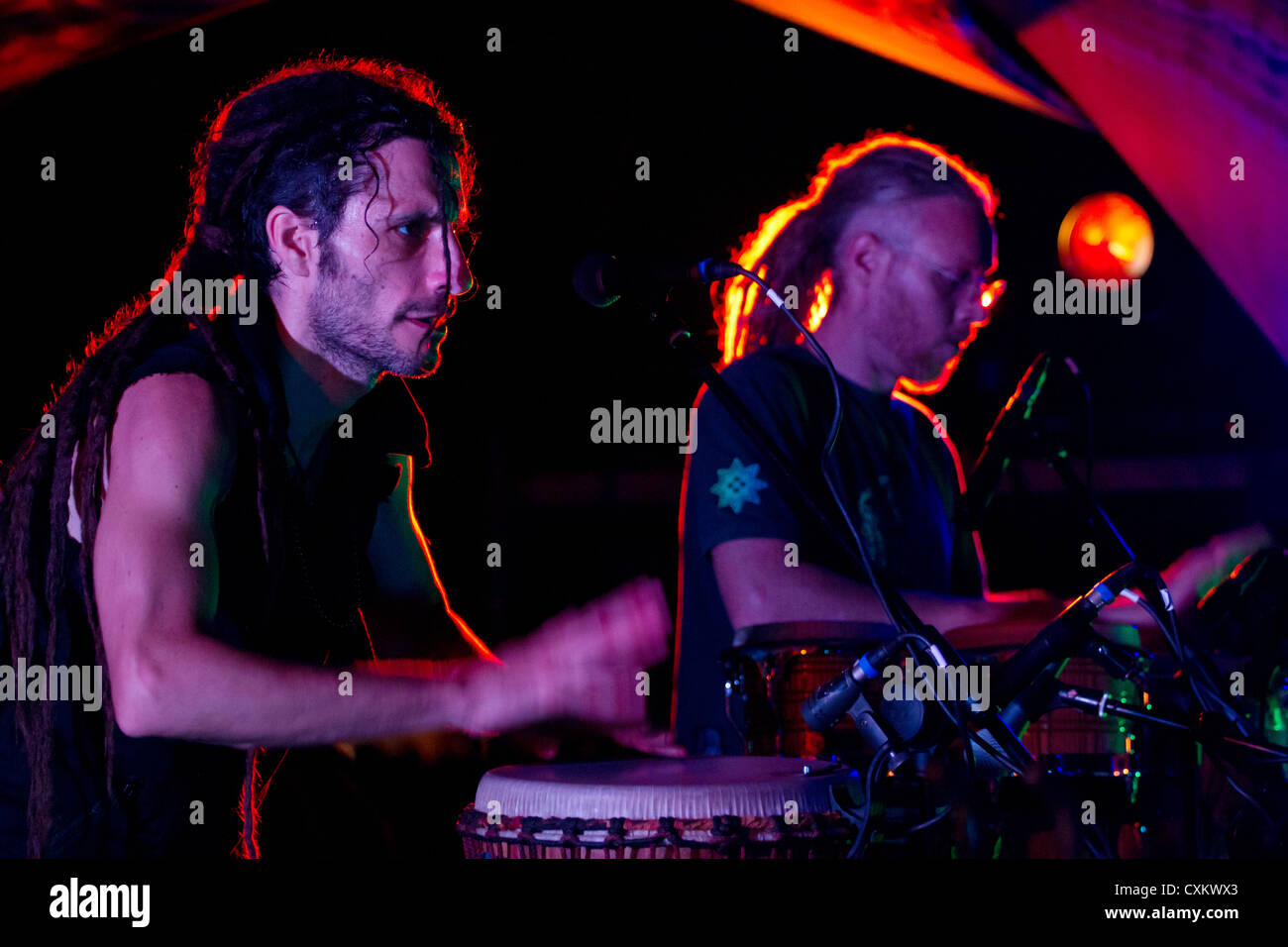 Hilight Tribe at Lost Theory Festival 2012. Stock Photo