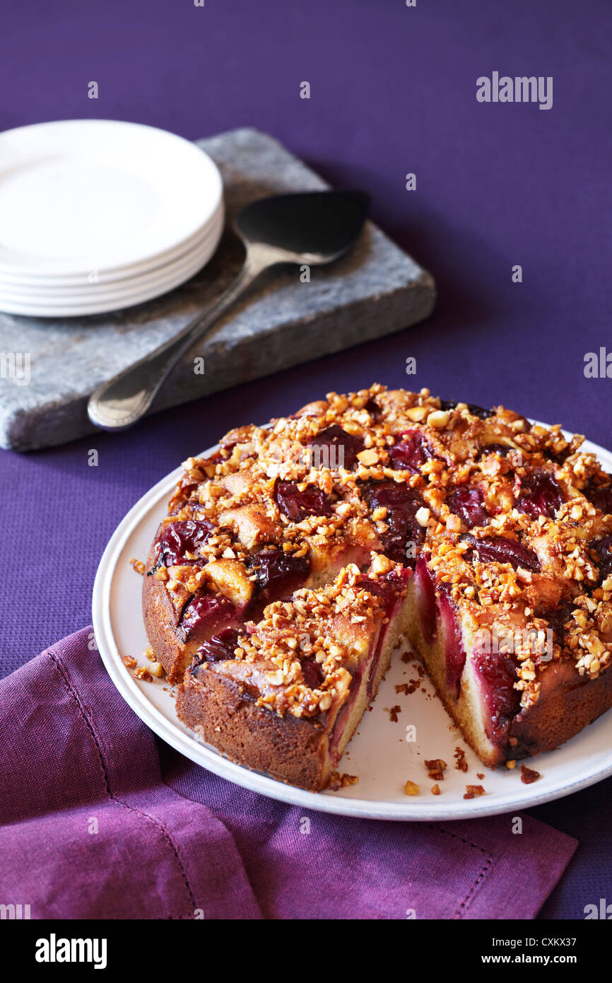 Plum Cake Stock Photo