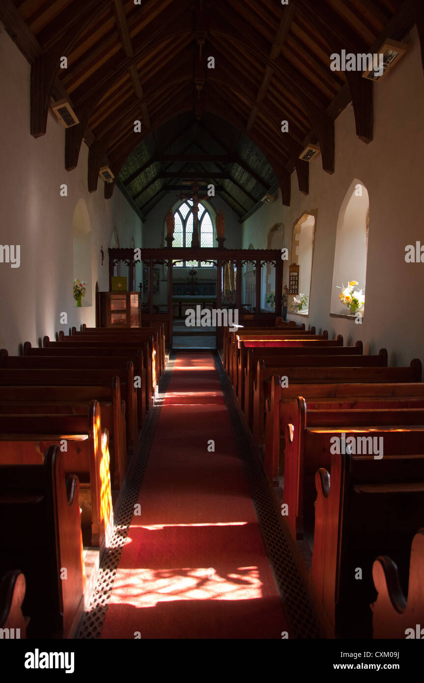 Interior Empty Small Country Church Stock Photos Interior
