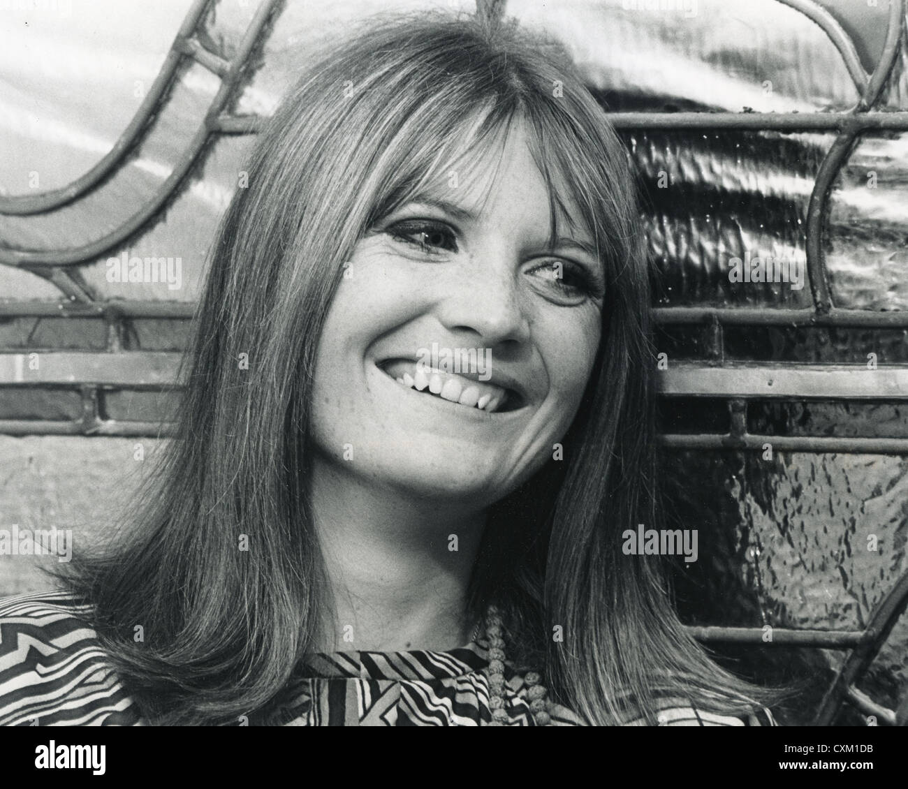 SANDIE SHAW UK pop singer at opening of her fashion boutique in Gt Tichfield Street, London, September 1967. Photo Tony Gale Stock Photo