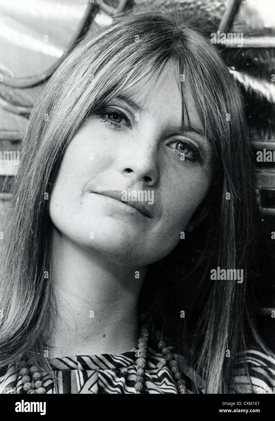 SANDIE SHAW UK pop singer at opening of her fashion boutique in Gt Tichfield Street, London, September 1967. Photo Tony Gale Stock Photo