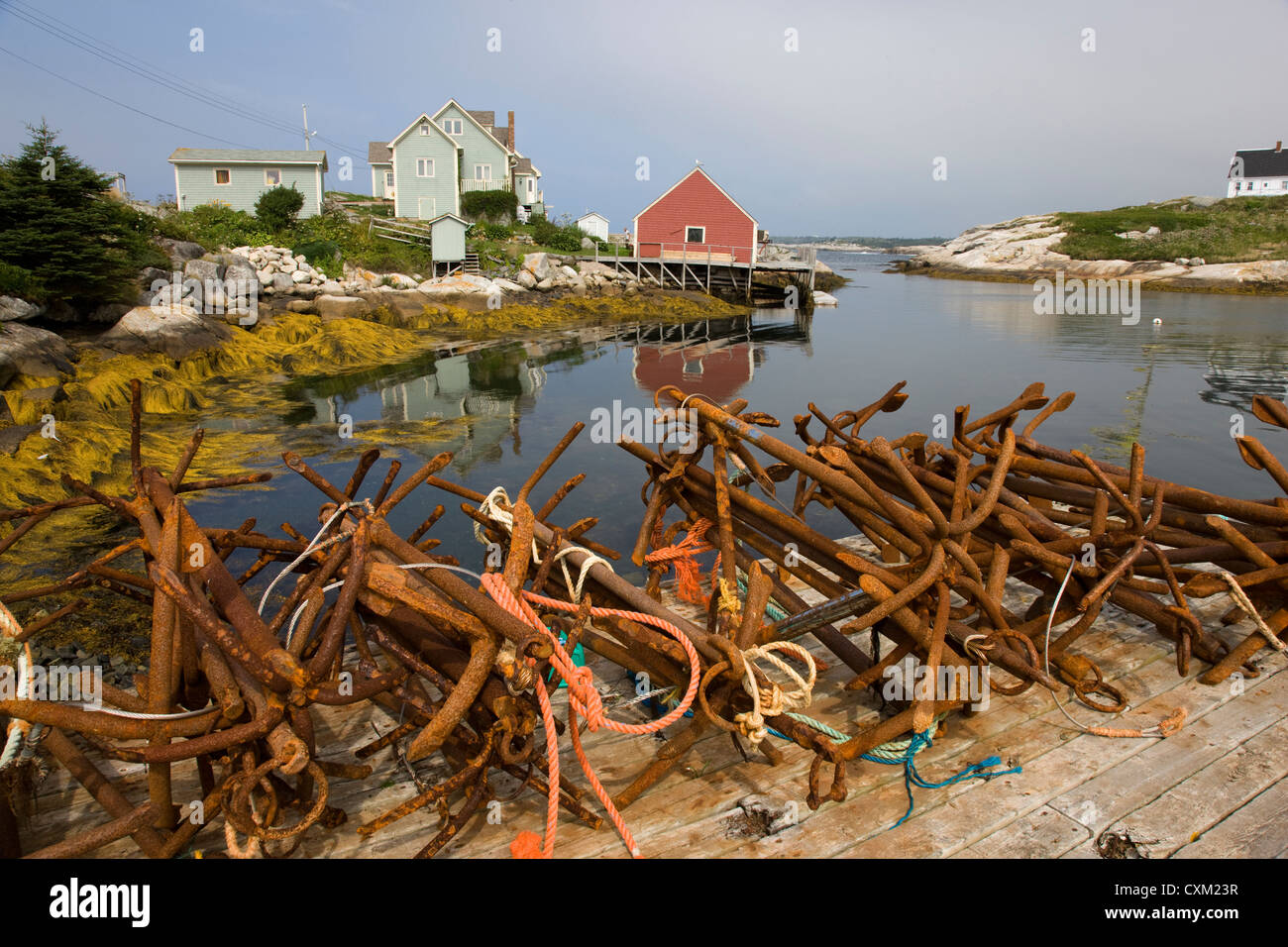 Peggy's Cove fishing village in Nova Scotia, Canada Stock Photo