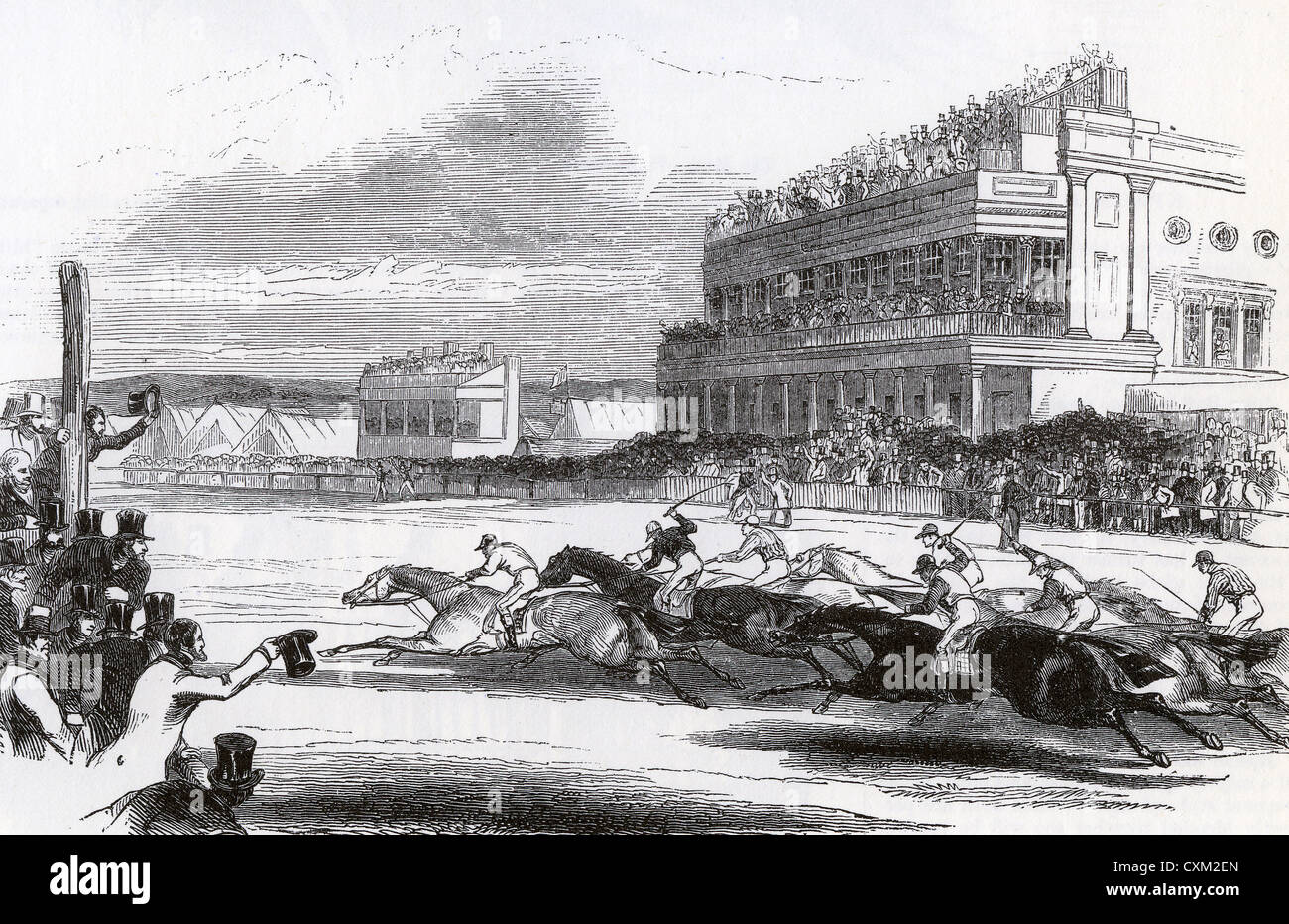 ASCOT RACES 1846 Stock Photo