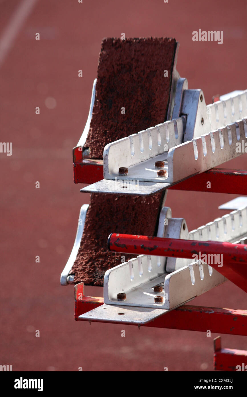 Athletics Starting Blocks Stock Photos & Athletics Starting Blocks