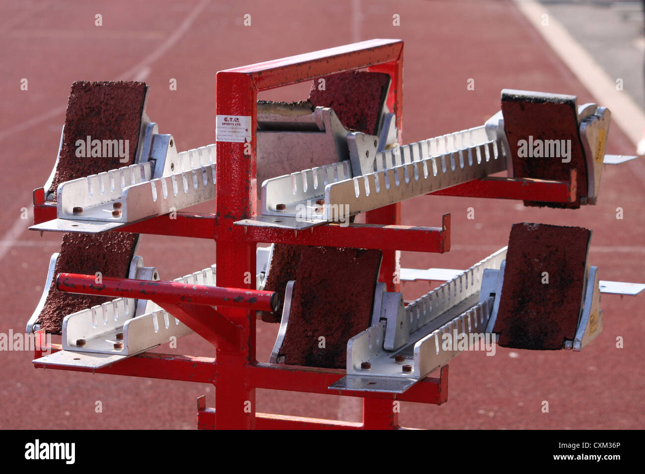 Athletics Starting Blocks Stock Photos & Athletics Starting Blocks