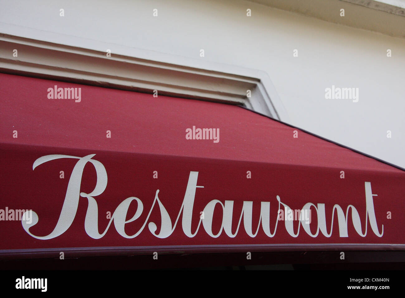 Restaurant in Paris Stock Photo