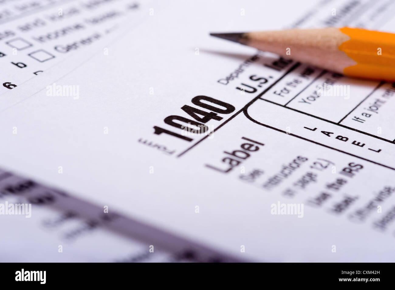 Tax forms hi-res stock photography and images - Alamy