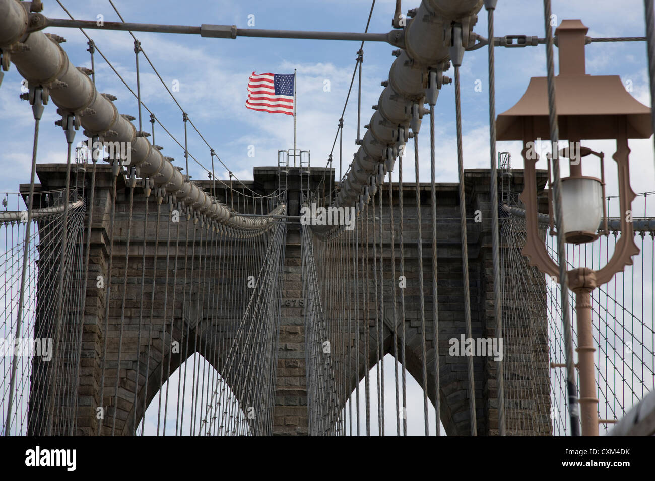 The Brooklyn Bridge in New York Stock Photo