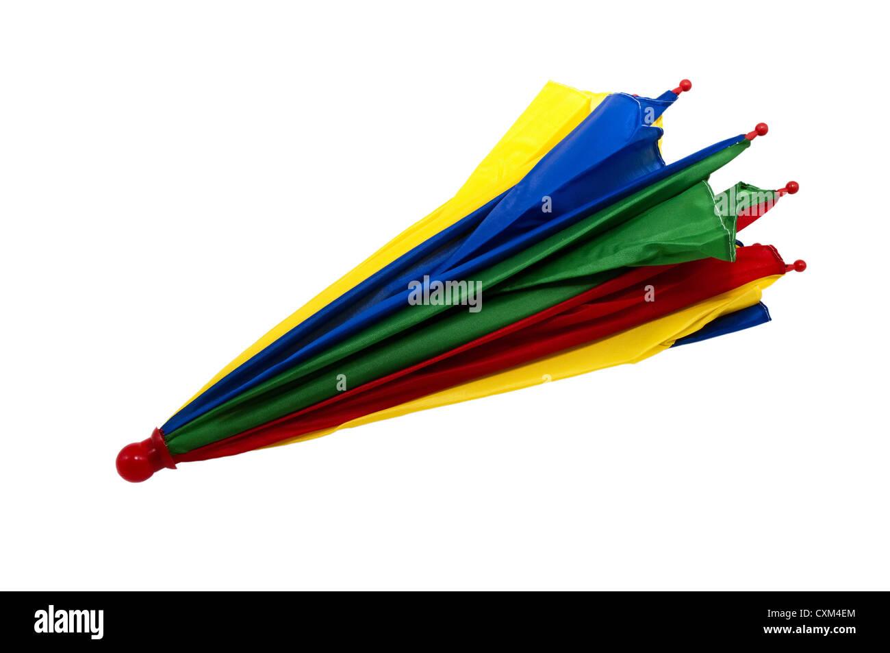 colorful umbrella isolated on white background Stock Photo - Alamy
