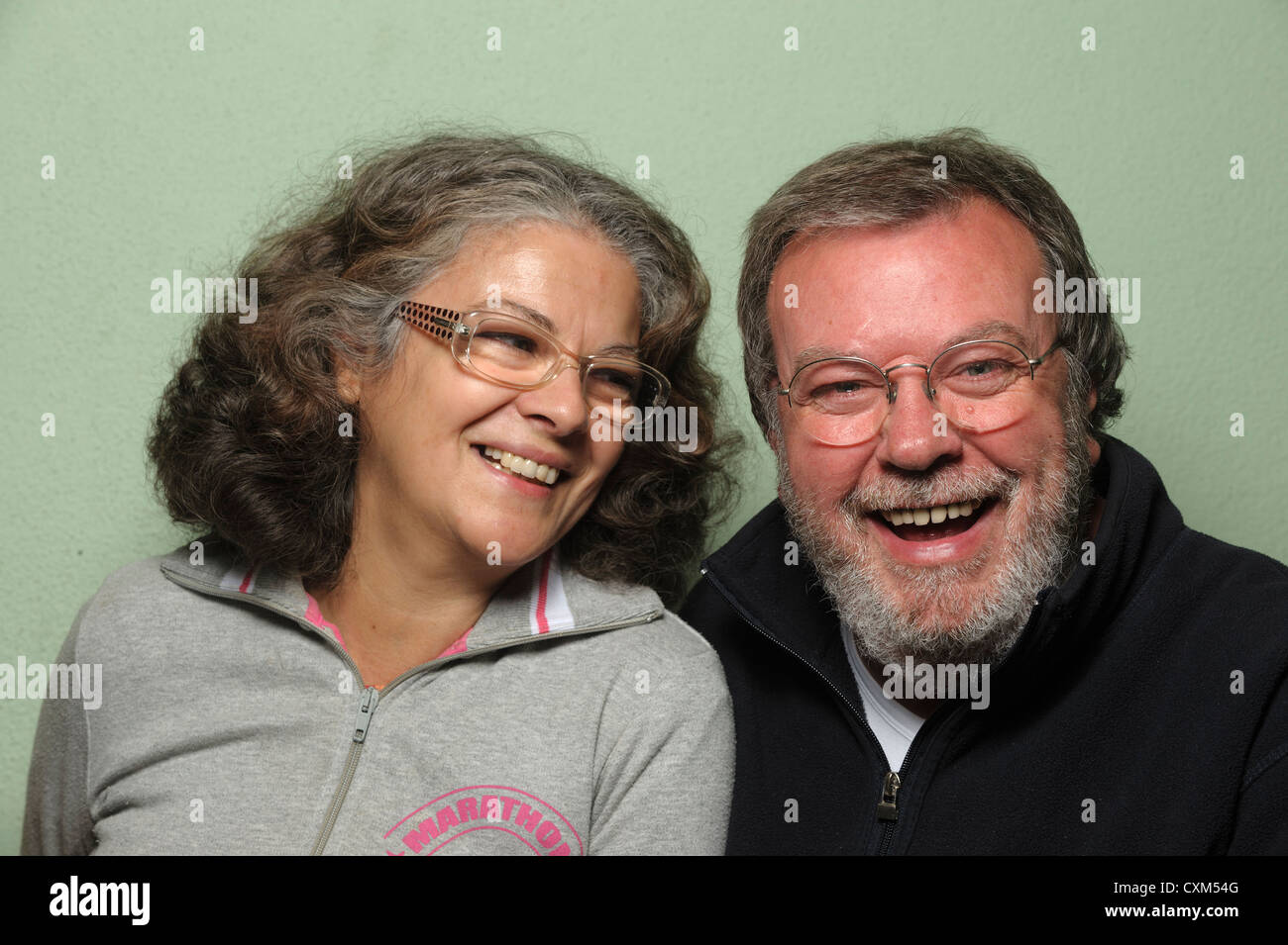 Portrait of happy middle aged married couple Stock Photo