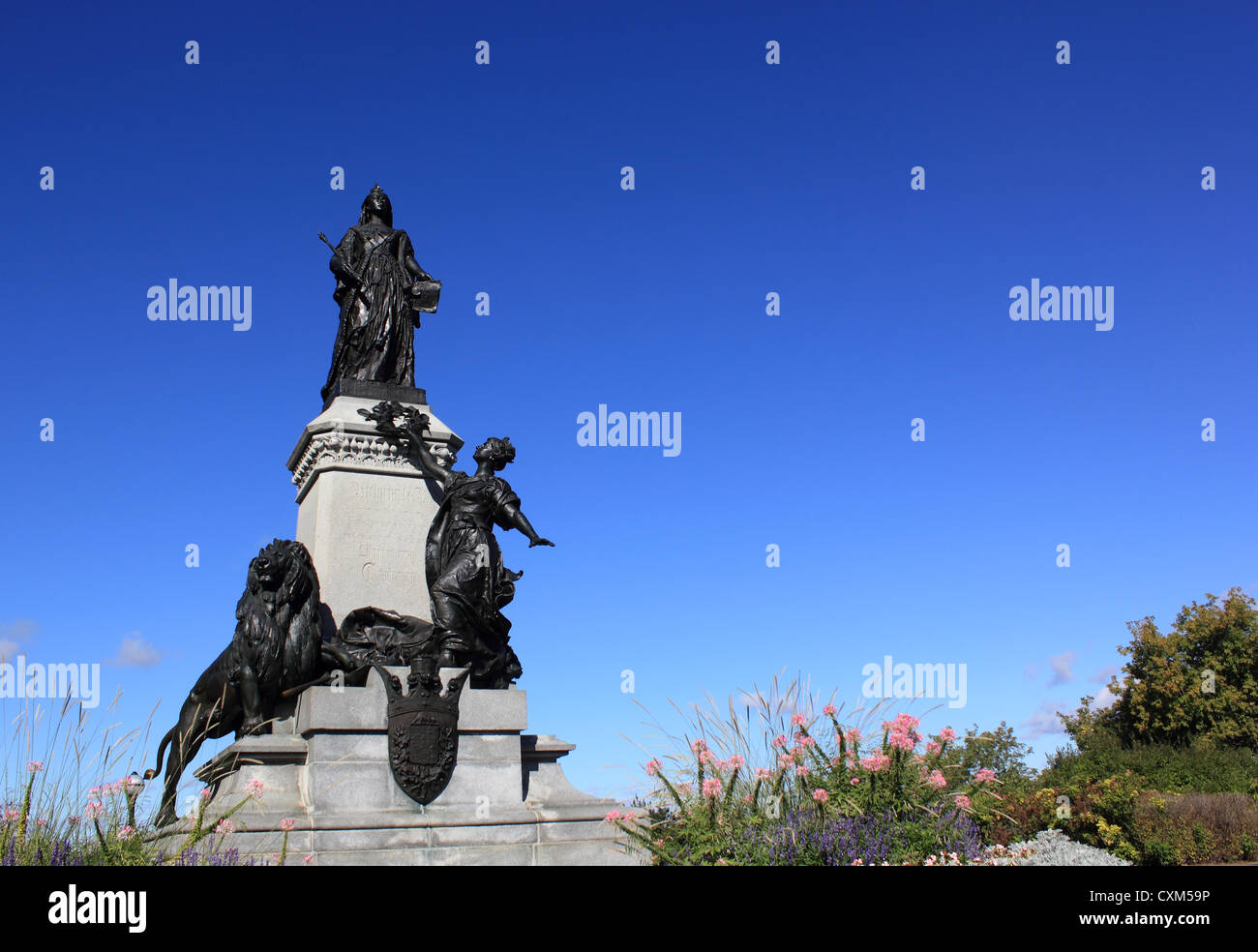 Statue of Queen Victoria, Parliament grounds, Ottawa, Ontario, Canada Stock Photo