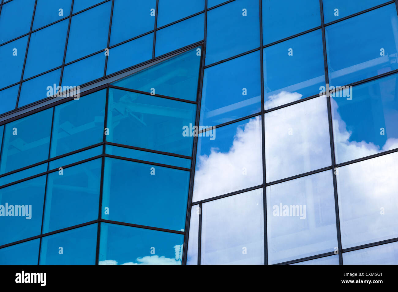Detail of facade of modern building Stock Photo