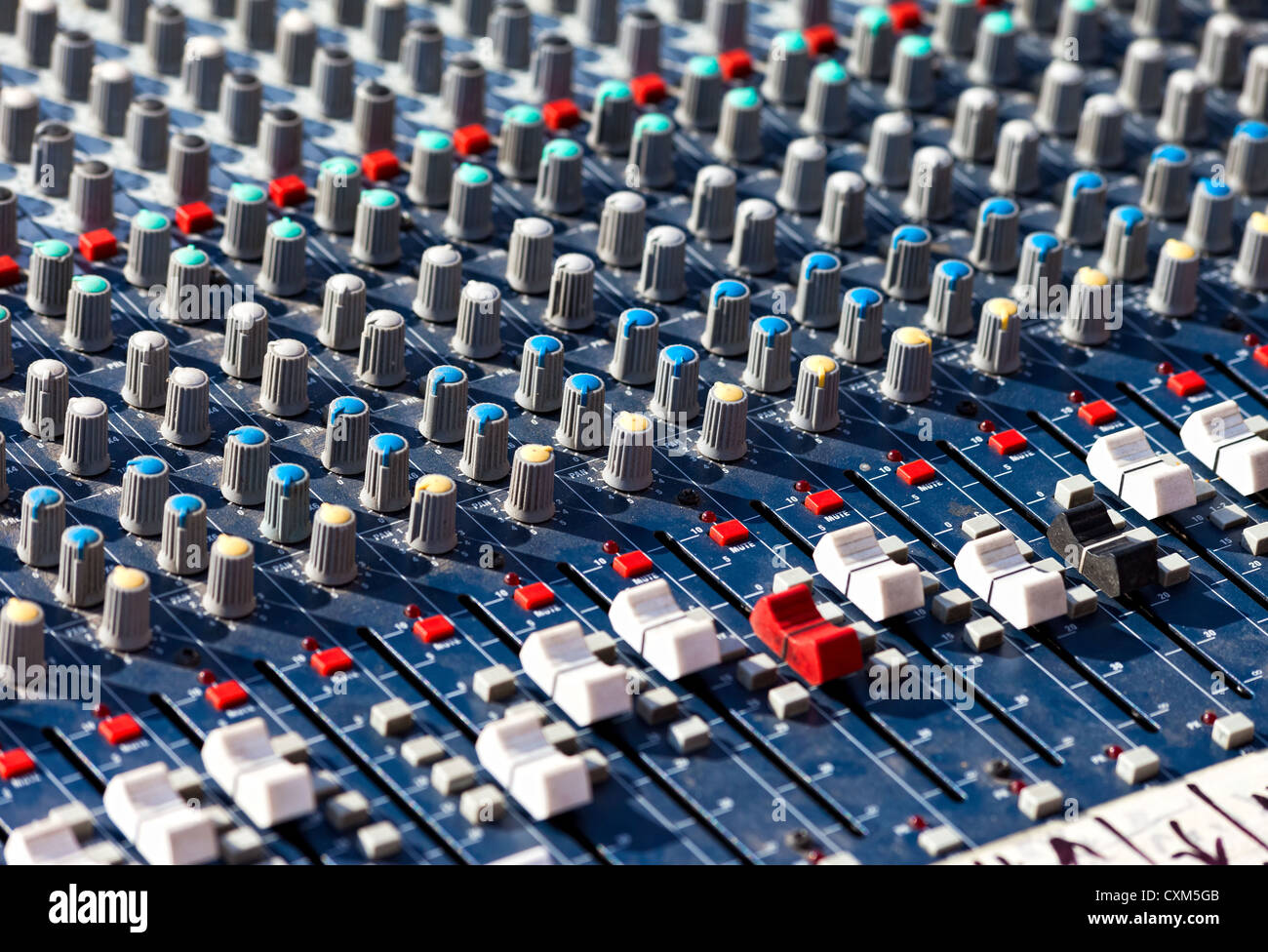 Old Dj sound mixer. Equipment for concerts Stock Photo Alamy