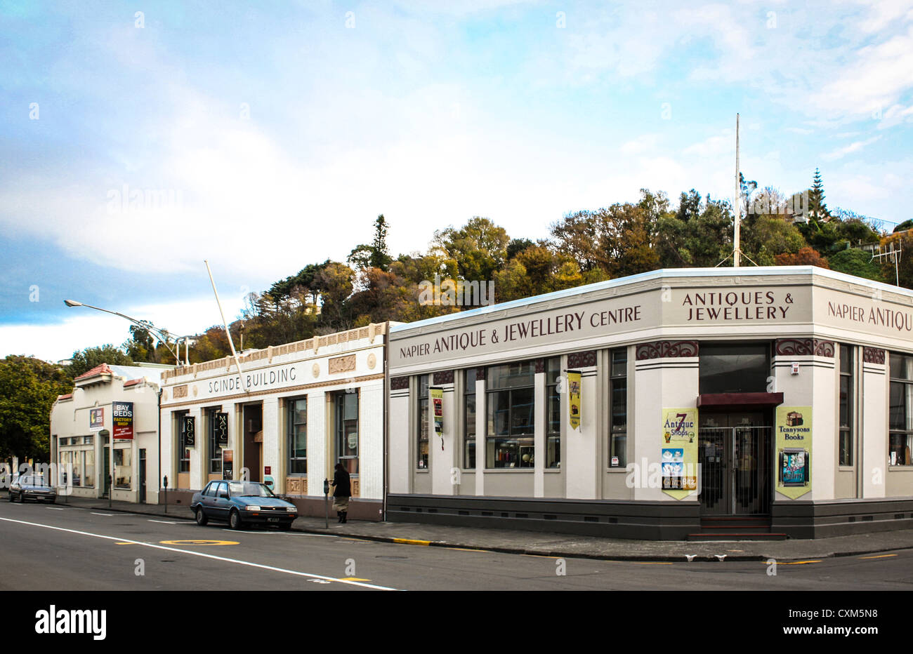 Art Deco architecture, Napier, New Zealand Stock Photo