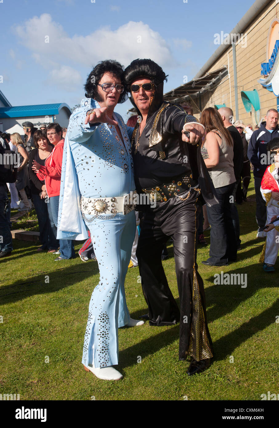 Elvis Fest - The Annual Elvis Presley Tribute Festival at Porthcawl South Wales Stock Photo
