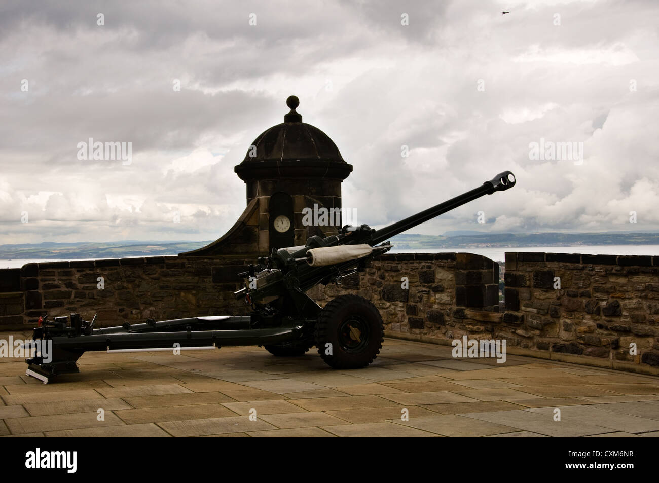 One O'Clock Gun, Edinburgh Castle Stock Photo Alamy