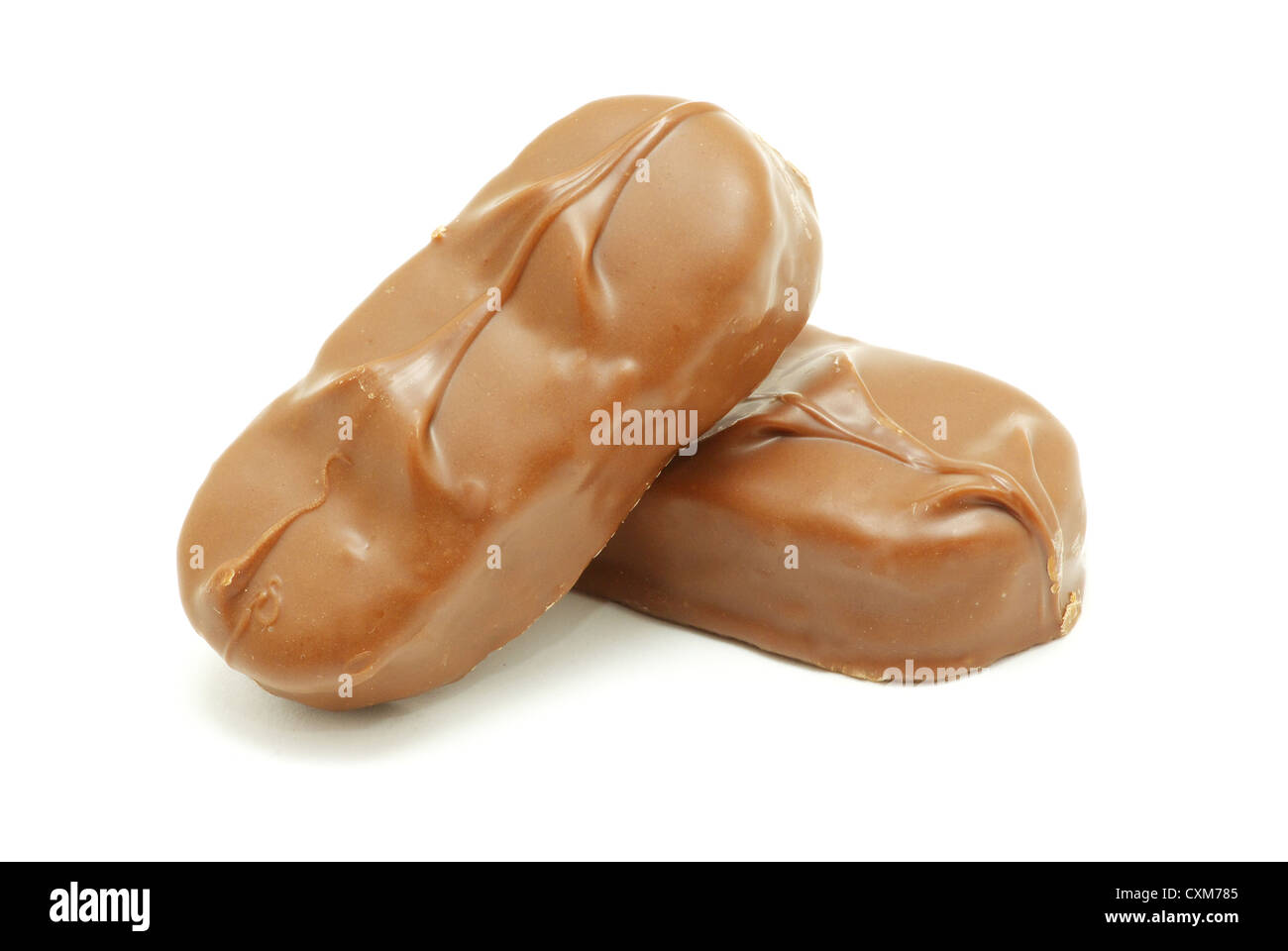 Delicious chocolate confetti isolated on white Stock Photo Alamy