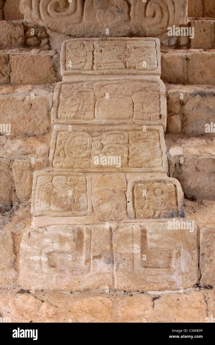 Mayan glyphs temples hi-res stock photography and images - Alamy