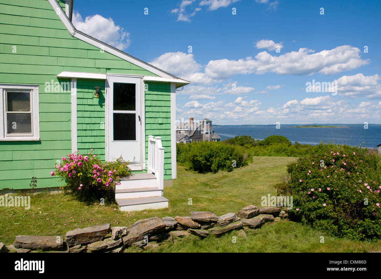 House Bailey Island Harspwell Maine New England Stock Photo Alamy
