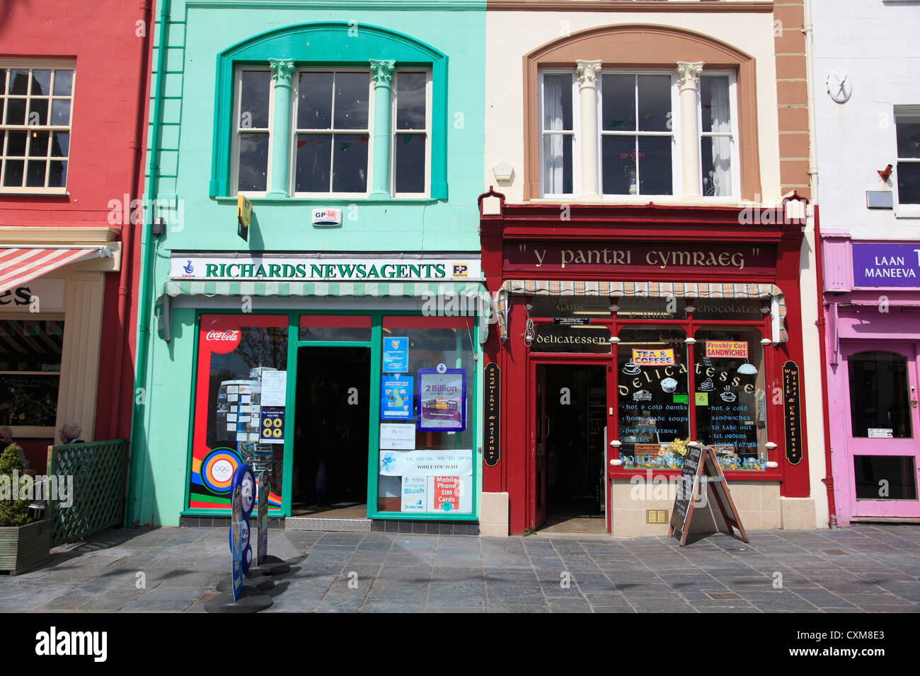 Caernarfon town center hires stock photography and images Alamy