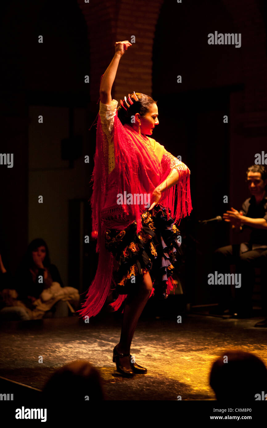 Traditional Flamenco dancing Seville Spain Stock Photo