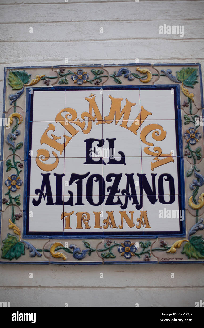 Triana Ceramics Seville Spain Stock Photo - Alamy