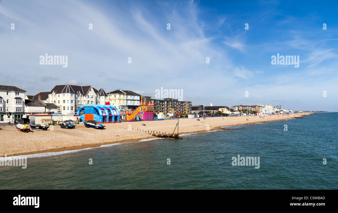 Bognor Regis Beach And Seafront Seen From The Pier West Susses England 